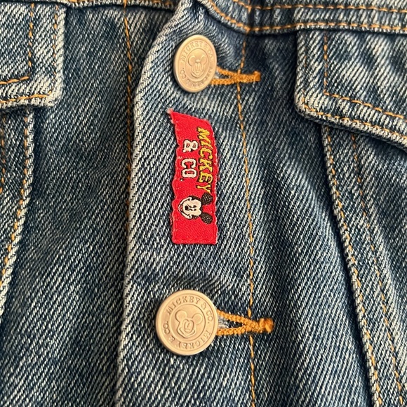 Vintage Mickey Mouse Jean Jacket 4T Mickey & Co Button Down Denim Classic Blue - Picture 7 of 10